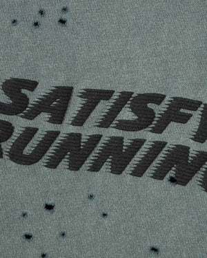 Satisfy MothTech T-Shirt, Faded Black – detail