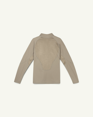 Satisfy FuzzFleece Octa Half-Zip Long Tee, Fallen Rock – back