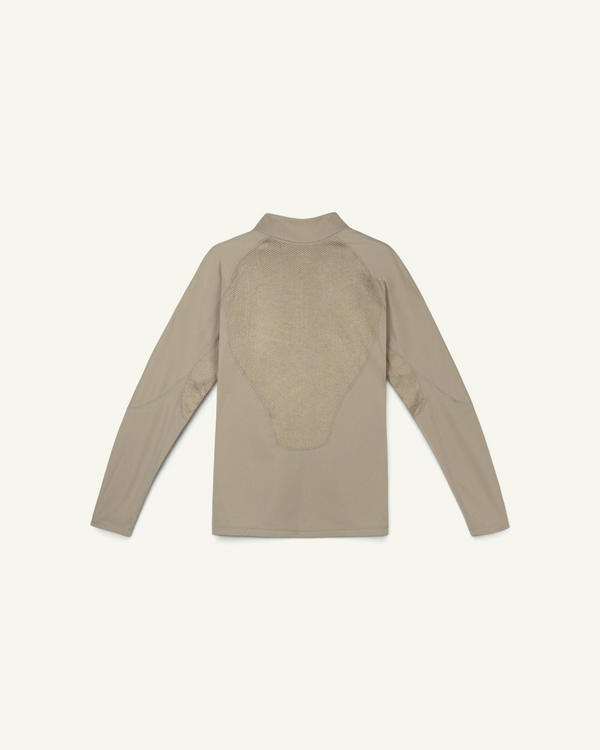 Satisfy FuzzFleece Octa Half-Zip Long Tee, Fallen Rock – back