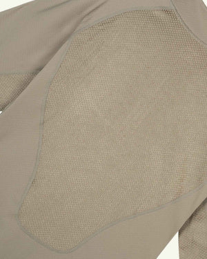Satisfy FuzzFleece Octa Half-Zip Long Tee, Fallen Rock – detail