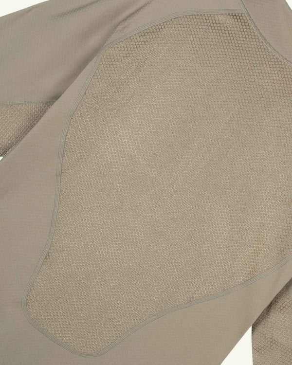 Satisfy FuzzFleece Octa Half-Zip Long Tee, Fallen Rock – detail