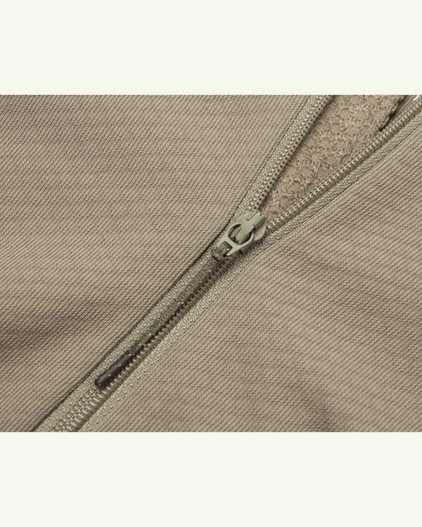 Satisfy FuzzFleece Octa Half-Zip Long Tee, Fallen Rock – detail