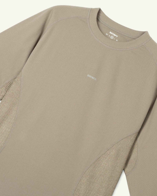 Satisfy FuzzFleece Octa Long Tee, Fallen Rock – side