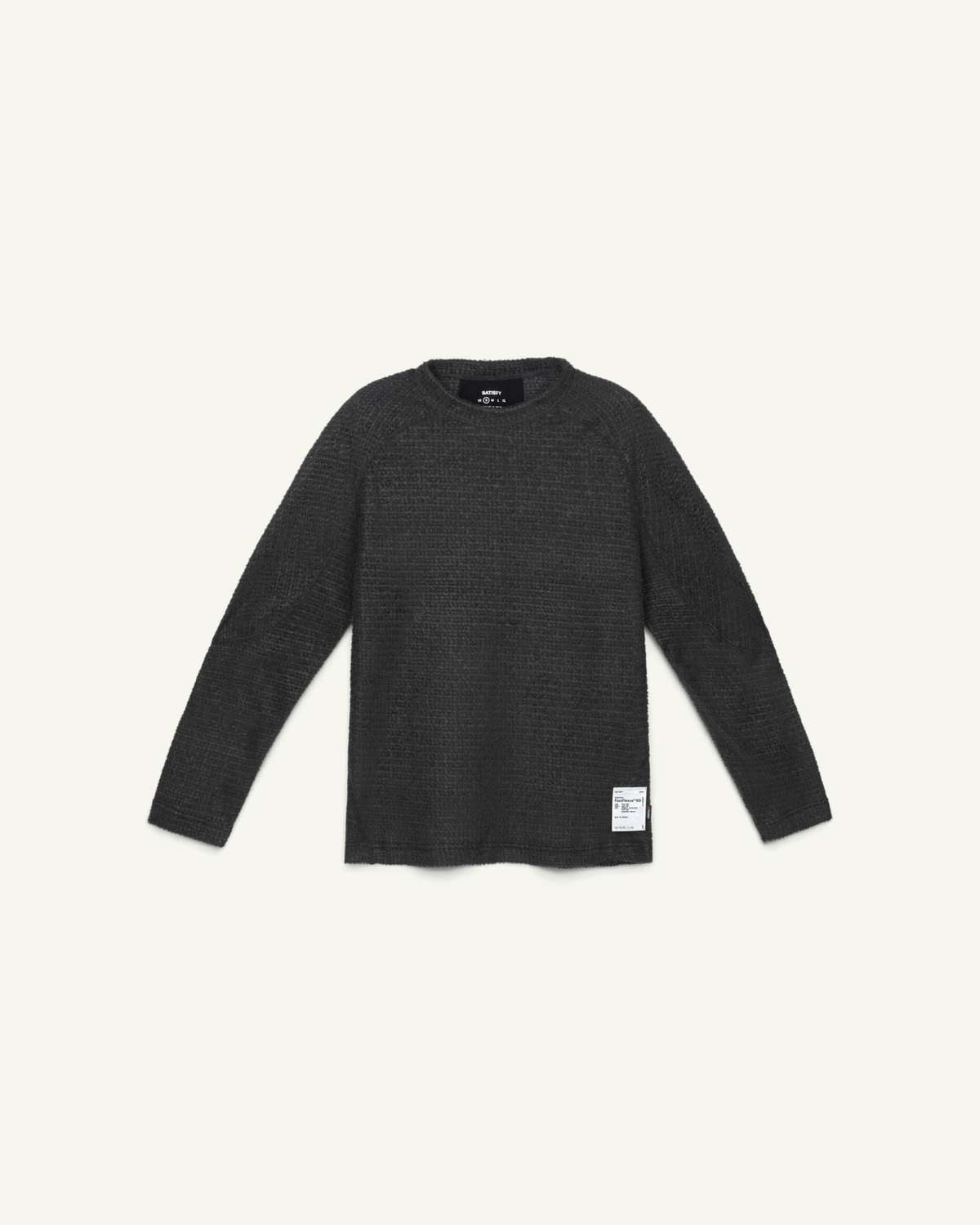 Satisfy FuzzFleece AD Long Tee, Phantom – front
