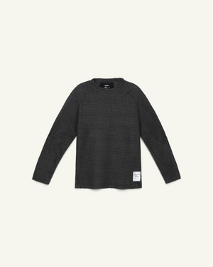 Satisfy FuzzFleece AD Long Tee, Phantom – front
