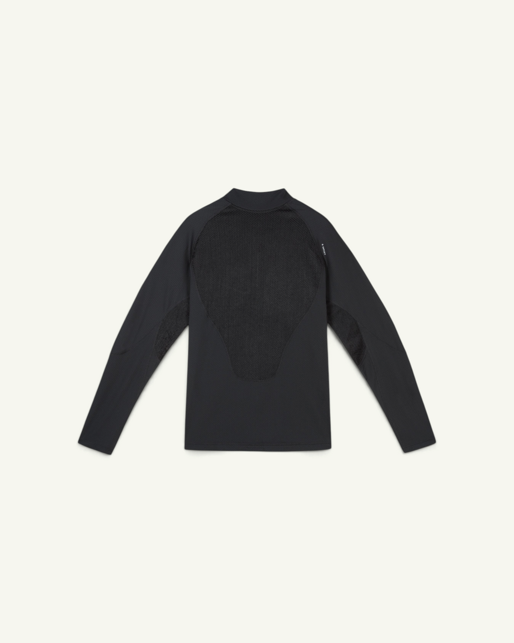Satisfy FuzzFleece Octa Half-Zip Long Tee, Black – front