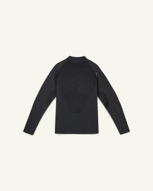 Satisfy FuzzFleece Octa Half-Zip Long Tee, Black – back