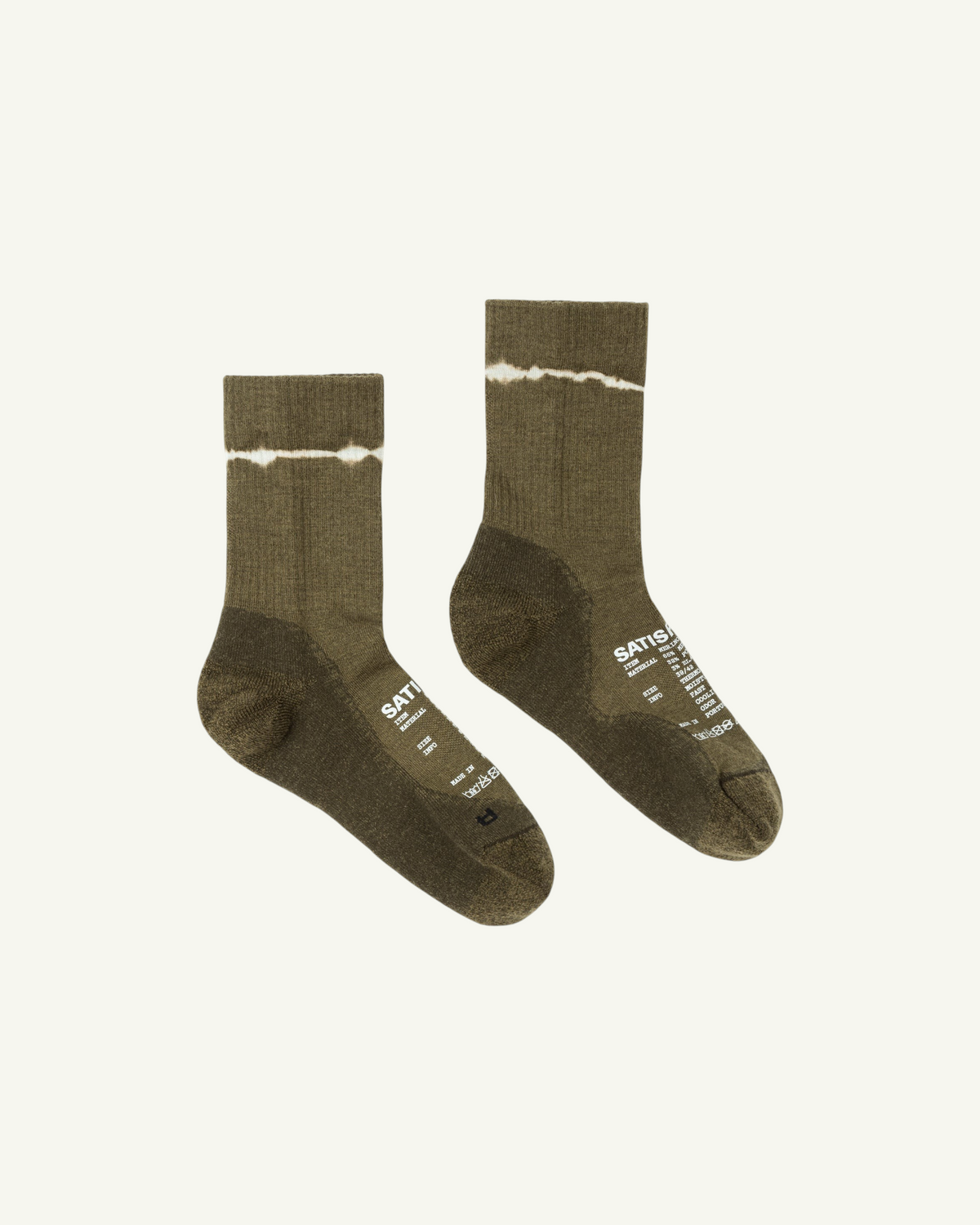 Satisfy Merino Nylon Tube Socks, Tie-Dye Capers – side