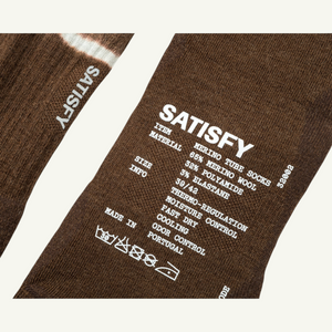 Satisfy Merino Nylon Tube Socks, Tie-Dye Rocky Road – detail