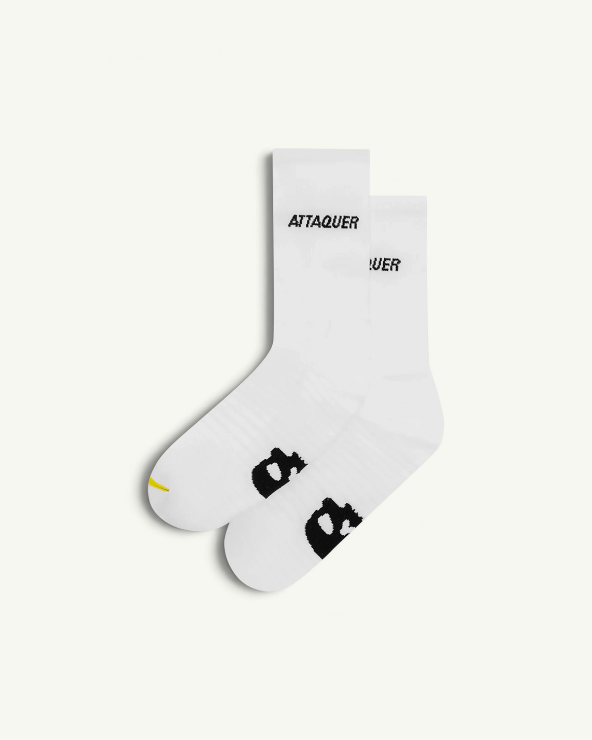 Attaquer All Day Side Logo Socks, White | Amateur