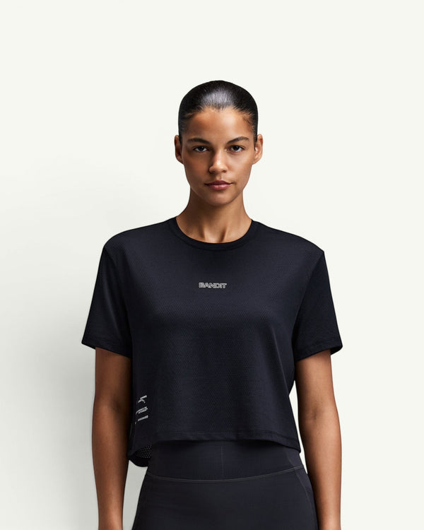 MICROMESH WOMEN'S CROPPED TEE