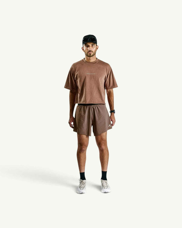 Raide Men's TrailTech Short 5", Bark – front