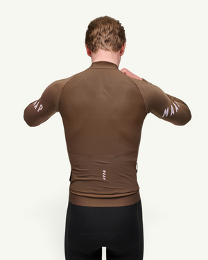 MAAP Apex Aeon Thermal LS Jersey, Espresso | Amateur