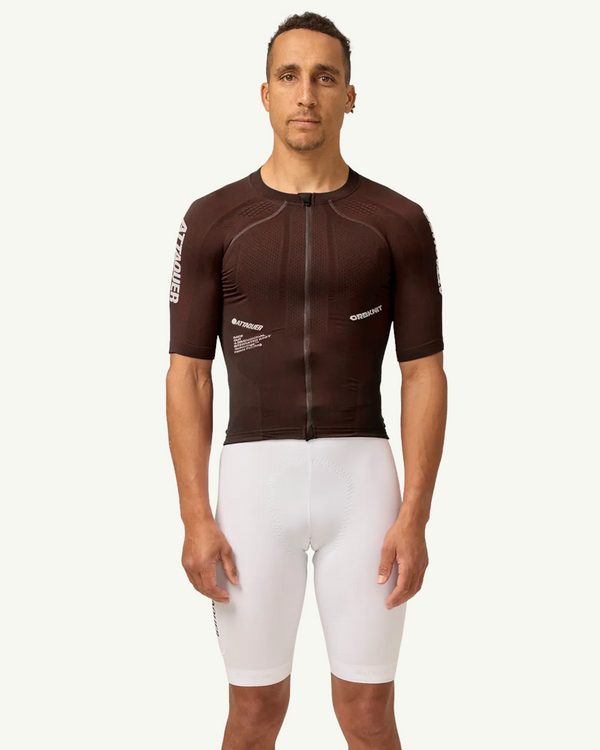 Attaquer OrbKnit Race Jersey, Brown | Amateur