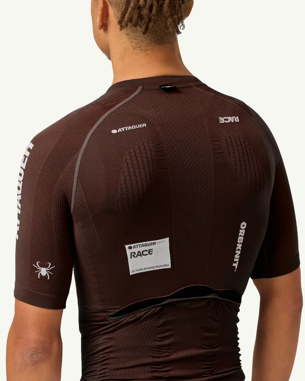 Attaquer OrbKnit Race Jersey, Brown | Amateur