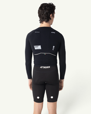 Attaquer OrbKnit Race Jersey Long Sleeve, Black | Amateur