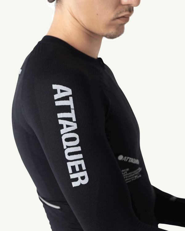 Attaquer OrbKnit Race Jersey Long Sleeve, Black | Amateur