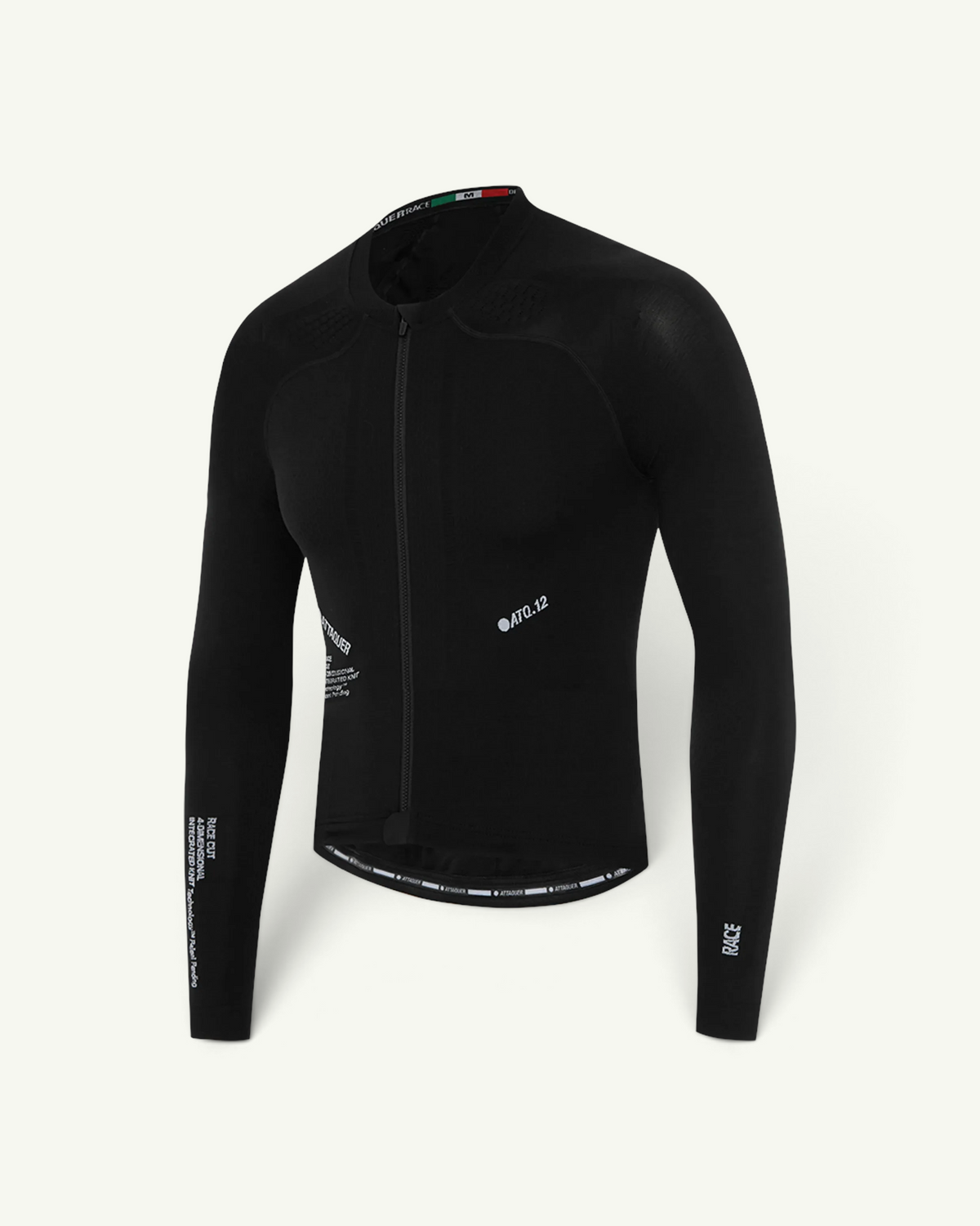 Attaquer OrbKnit Race Jersey Long Sleeve, Black | Amateur
