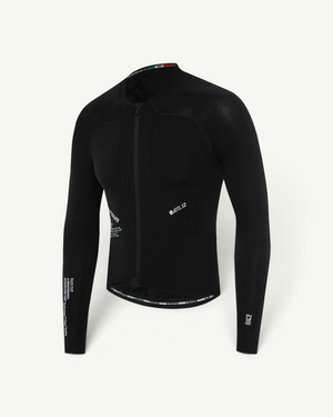 Attaquer OrbKnit Race Jersey Long Sleeve, Black | Amateur