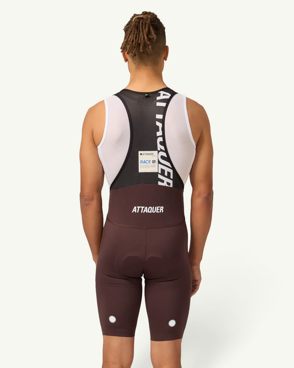 Attaquer Race Bib Short, Brown | Amateur