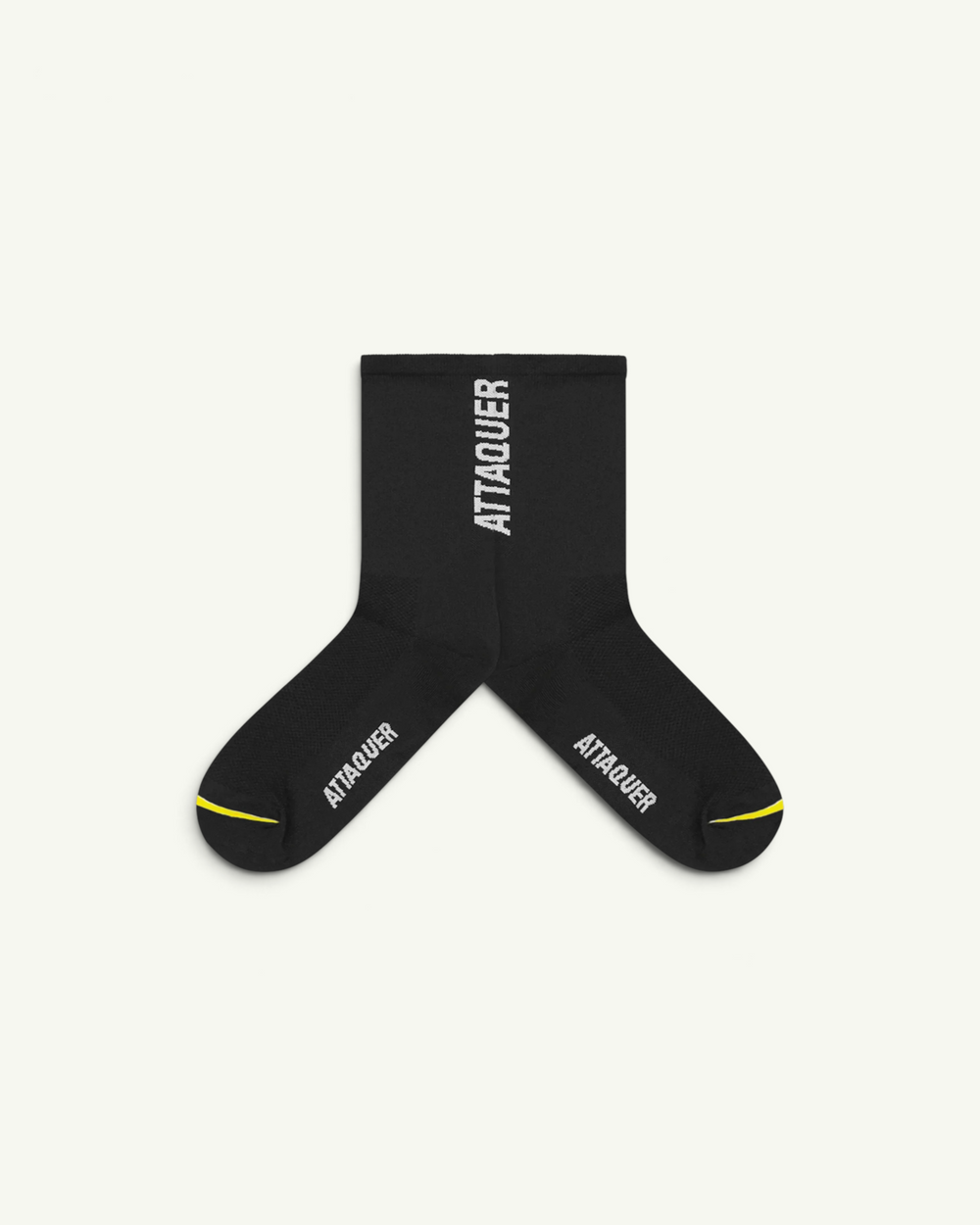 Attaquer Vertical Logo Socks, Black | Amateur