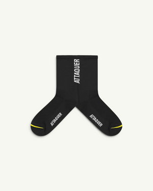 Attaquer Vertical Logo Socks, Black | Amateur