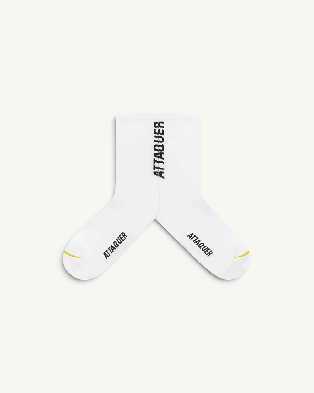 Attaquer Vertical Logo Socks, White | Amateur