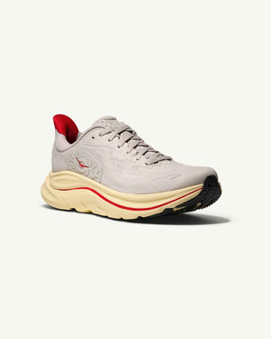 Hoka Women's Clifton 10, Stucco / Cerise – side