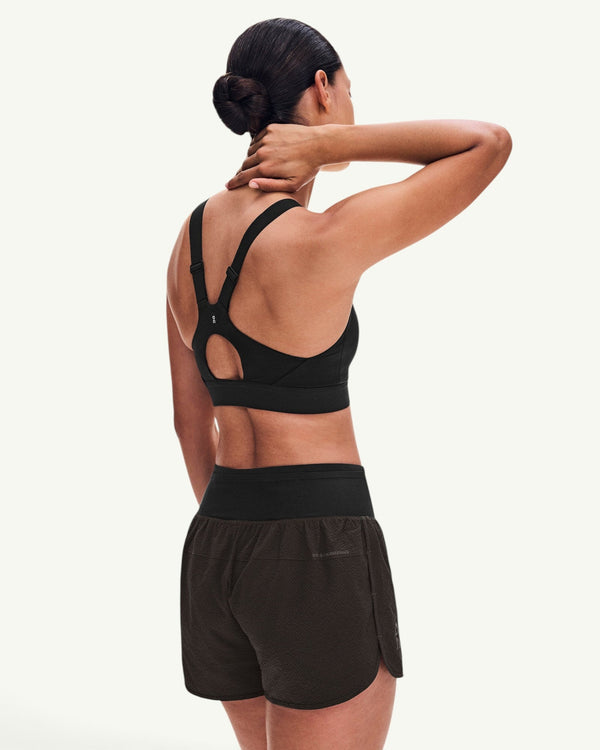 On Women's Performance Volt Shorts, Espresso - image 6