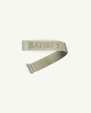 Amateur SATISFY COROS APEX 4 replacement nylon watch band in burnt olive with branded text detail
