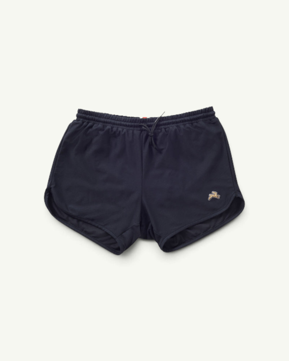Amateur Van Cortlandt navy blue 4-inch running shorts in lightweight 2:09 mesh with a small embroidered logo