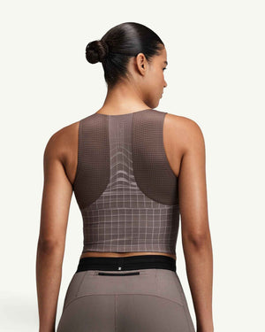 Bandit Vanisher Square Neck Race Crop, Cocoa – back