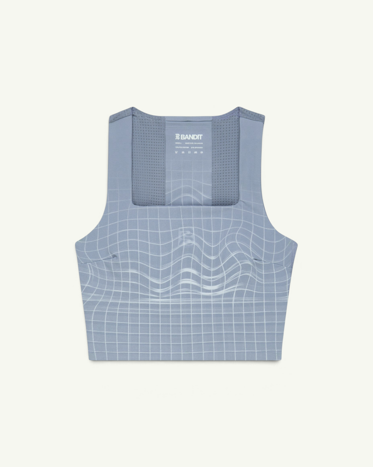 Bandit Vanisher Square Neck Race Crop, Pavilion Blue – back