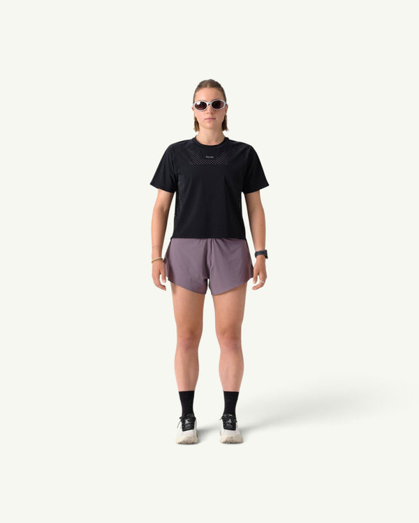 Raide Women's Thermal Dispersion Tee, Black – front
