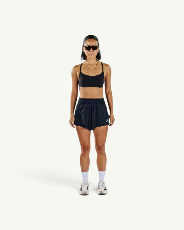 Raide Women's TrailTech Short 4", Black – front