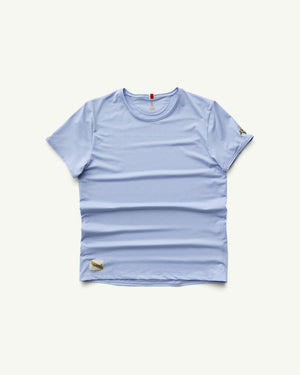 Amateur Women's Twilight Tee in light blue, a lightweight technical knit shirt for warm-weather workouts.