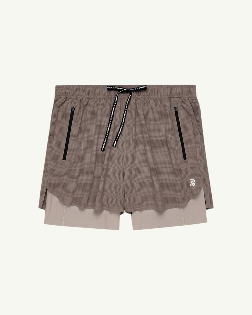 Bandit Men's CoolGrid 2-in-1 Run Shorts, Cocoa | Amateur
