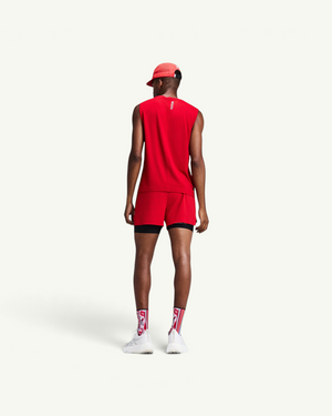 Bandit Men's CoolGrid 2-in-1 Run Shorts, Oxide Red | Amateur