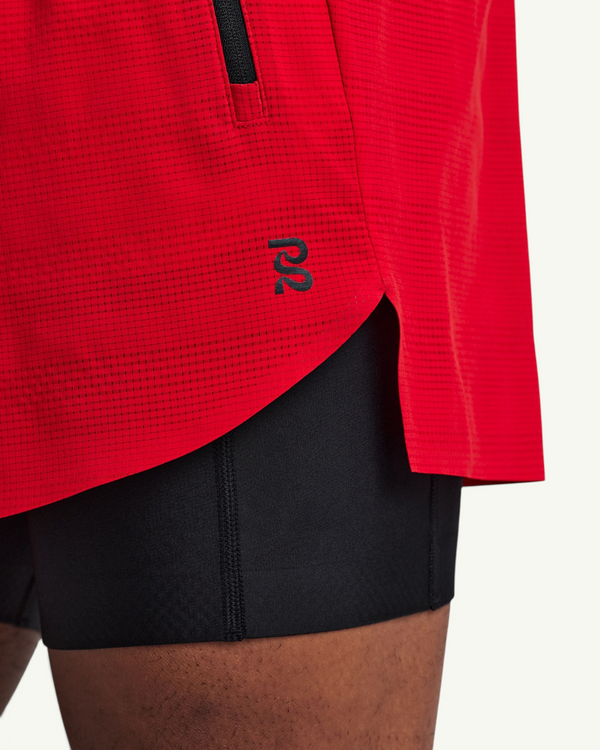 Bandit Men's CoolGrid 2-in-1 Run Shorts, Oxide Red | Amateur