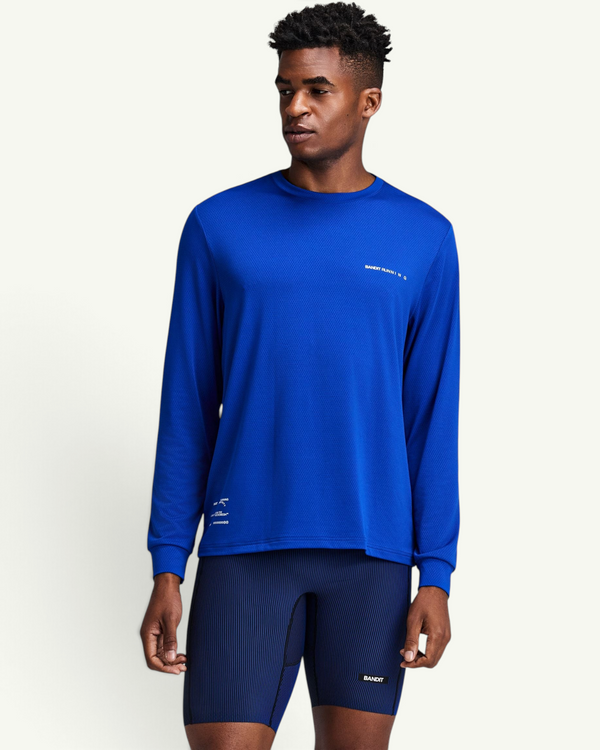 Bandit Men's Micromesh Long Sleeve, Bauhaus Blue | Amateur