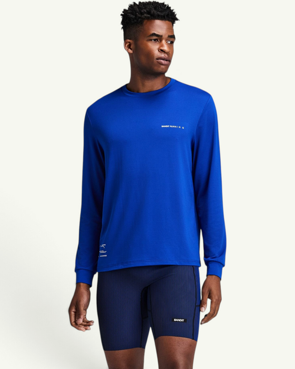 Bandit Men's Micromesh Long Sleeve, Bauhaus Blue | Amateur