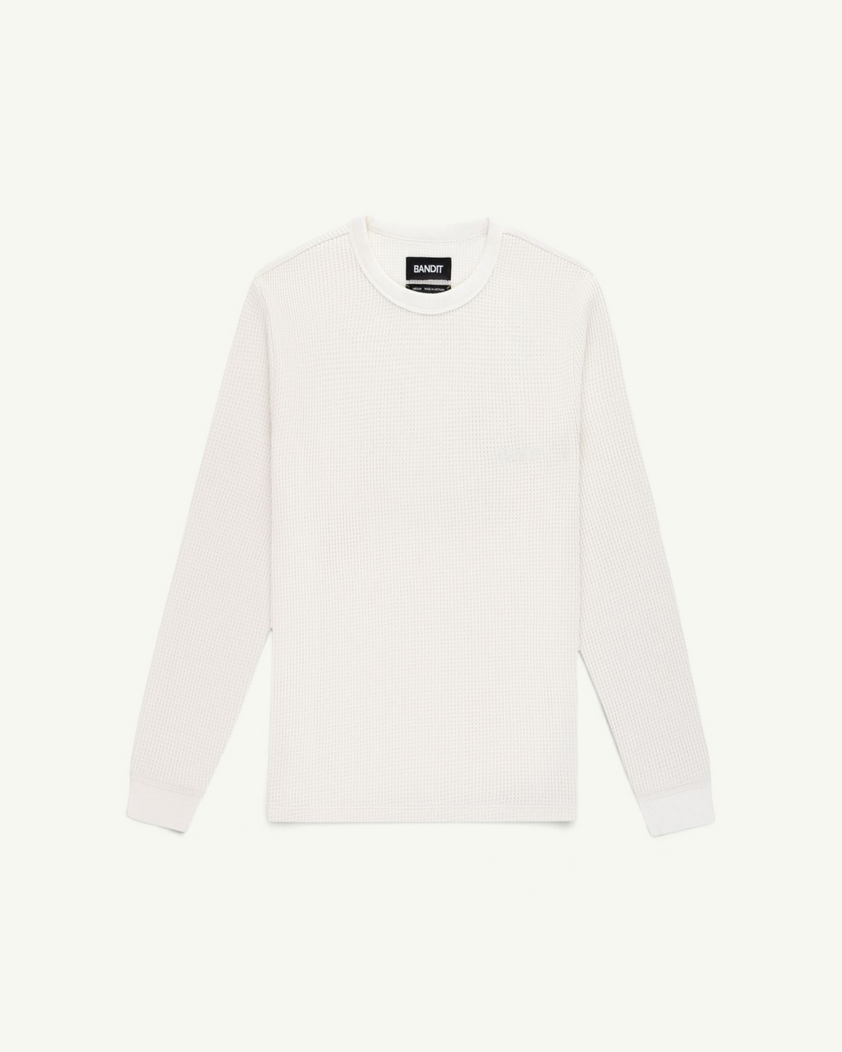 Bandit Men's Polartec Waffle Long Sleeve, Stone White | Amateur