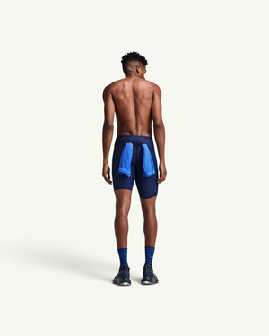 Bandit Men's Striped Cadence Half Tights, Black / Bauhaus Blue | Amateur
