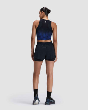 Bandit Women's Adapto 2-Way Zip Race Crop, Bauhaus Blue – back