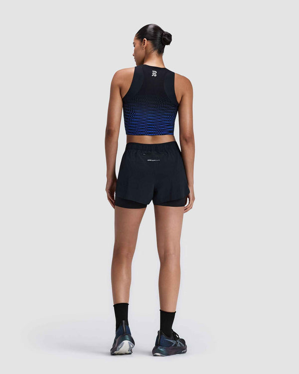 Bandit Women's Adapto 2-Way Zip Race Crop, Bauhaus Blue – back