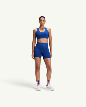 Bandit Women's Vanisher Threshold 5" High Waist Compression Shorts, Bauhaus Blue | Amateur