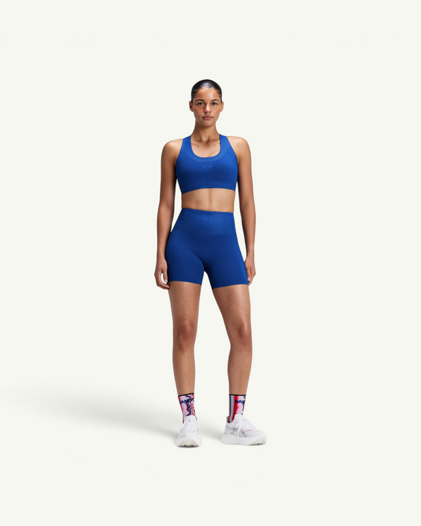 Bandit Women's Vanisher Threshold 5" High Waist Compression Shorts, Bauhaus Blue | Amateur