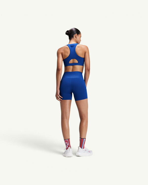 Bandit Women's Vanisher Threshold 5" High Waist Compression Shorts, Bauhaus Blue | Amateur