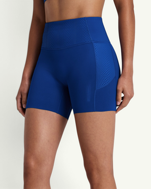 Bandit Women's Vanisher Threshold 5" High Waist Compression Shorts, Bauhaus Blue | Amateur