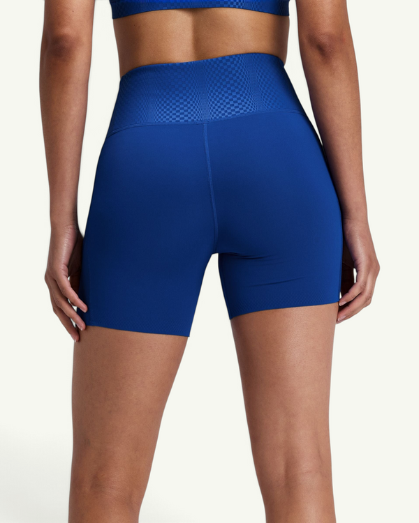 Bandit Women's Vanisher Threshold 5" High Waist Compression Shorts, Bauhaus Blue | Amateur